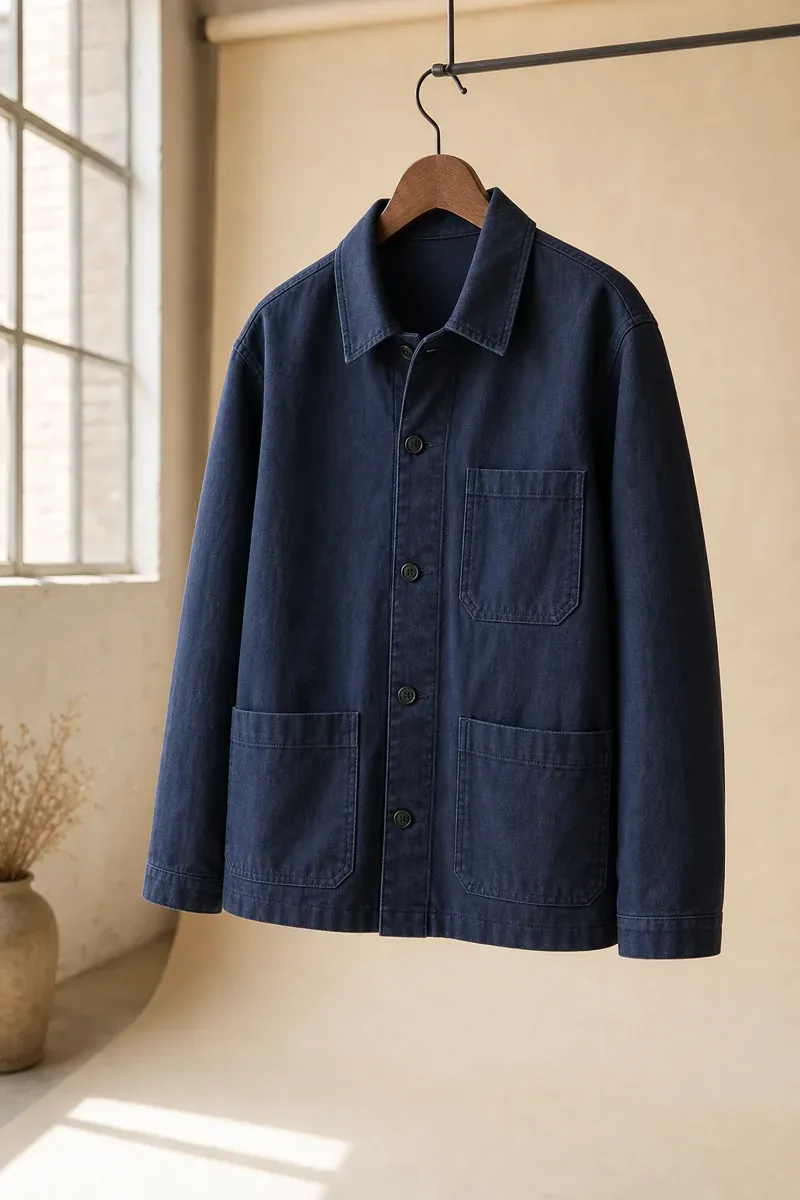 Indigo Twill Chore Jacket