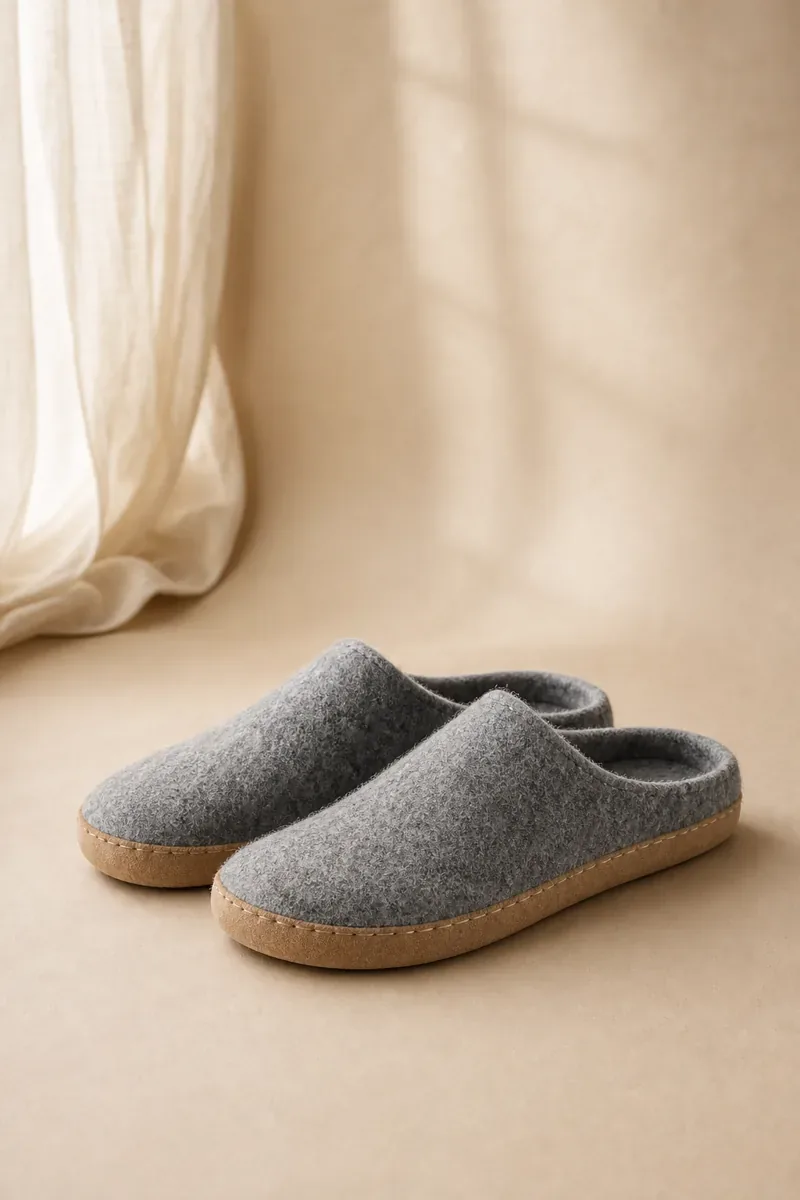Boiled Wool Slippers