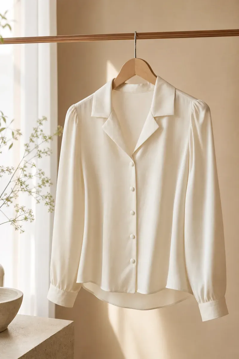 Silk-Blend Blouse