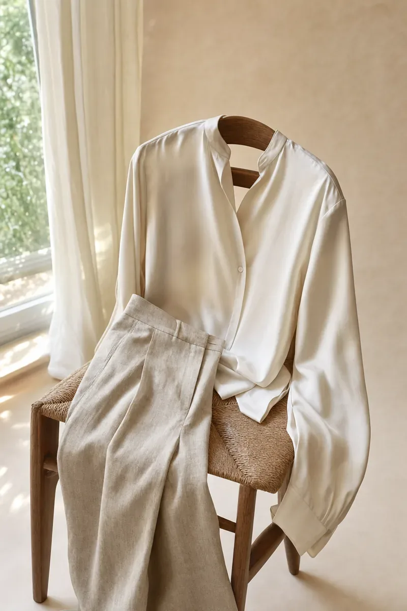 Silk and linen