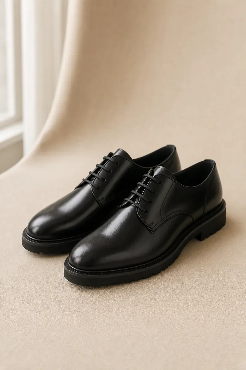 Polished Leather Derby Shoes